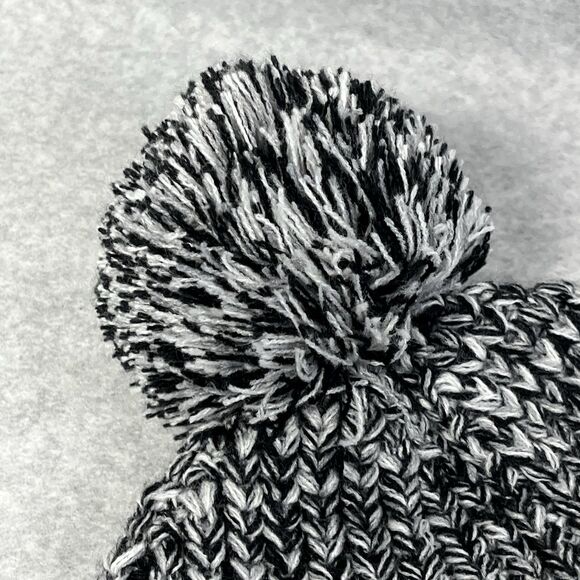 Rebecca Minkoff Beanie Hat Women OS Winter Marbled Pom Pom Knit Ski Outdoor Hike - Picture 5 of 9